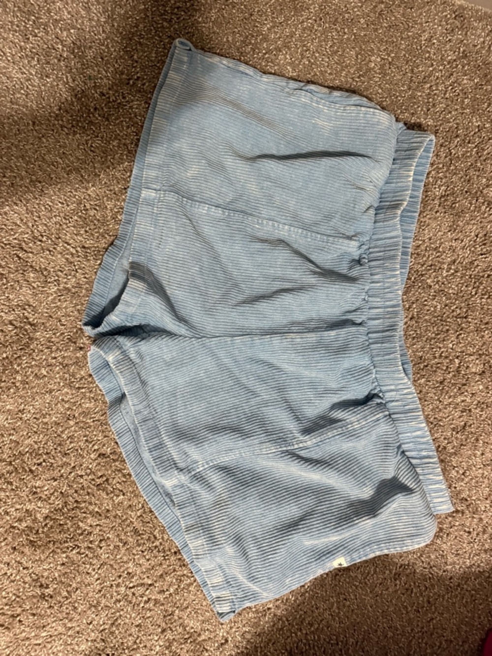Simply Southern Light Blue Ribbed Men's Shorts